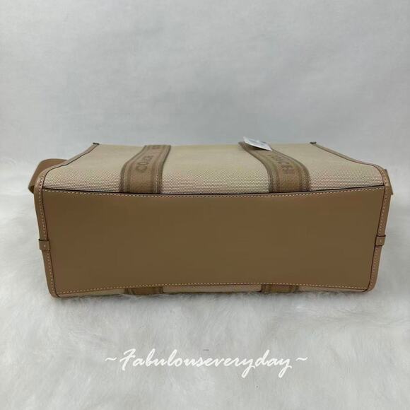 Coach Smith Tote Bag Crossbody In Canvas/Gold/Dark Natural Multi CAK93 NWT - Picture 6 of 8